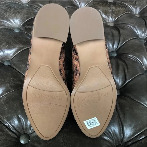 New Franco Sarto Roar Snake Notched Bootie cognac embossed animal print boots - Picture 6 of 8